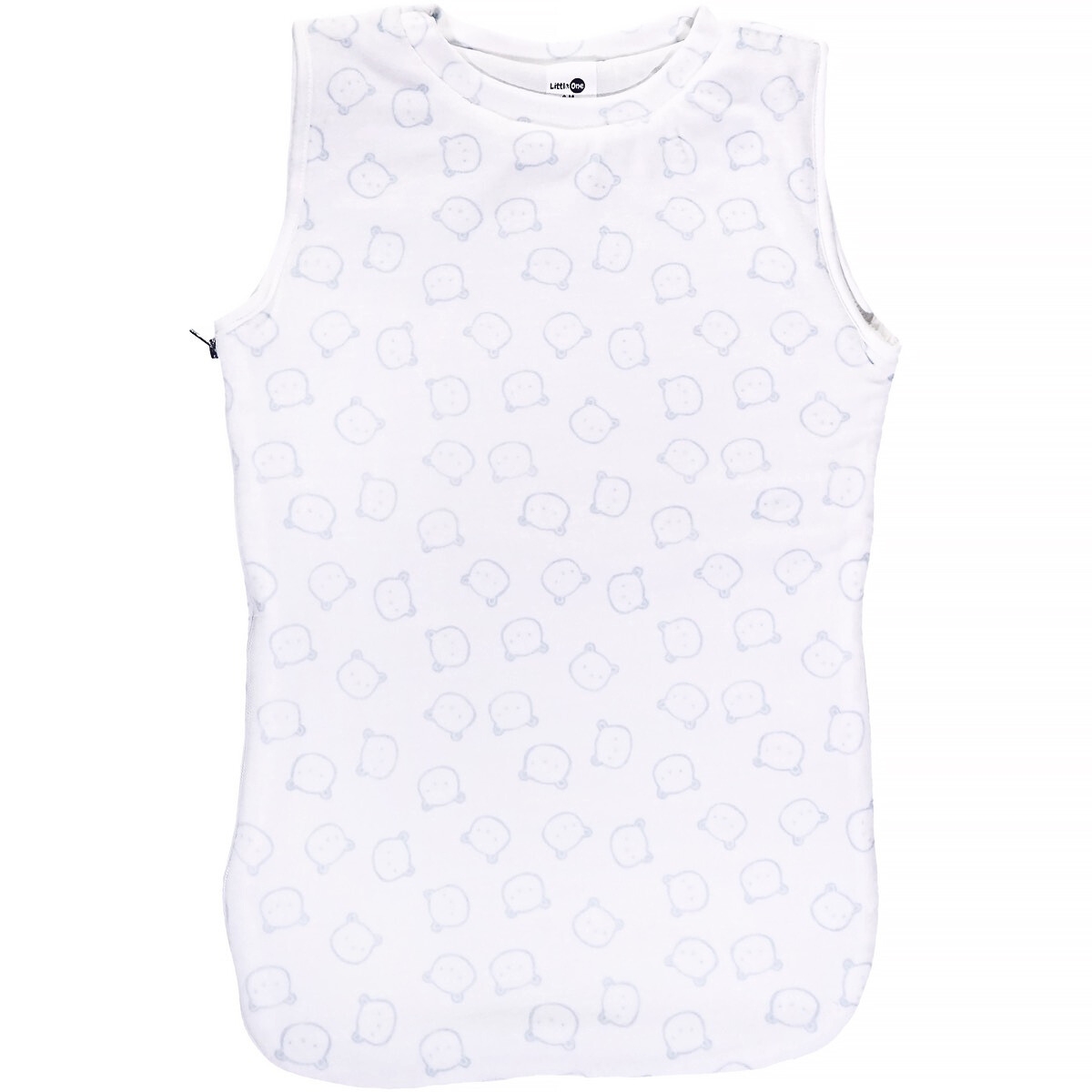 Εκρού βρεφικός υπνόσακος Little One για αγόρι με χαριτωμένο τύπωμα αρκουδάκια σε όλη την επιφάνεια για χειμερινό ύπνο.