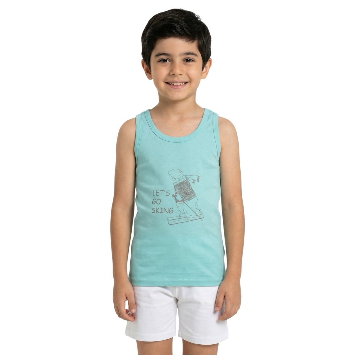 Φανελάκι Defne Baby γαλάζιο για αγόρια ιδανικό για καθημερινό ντύσιμο