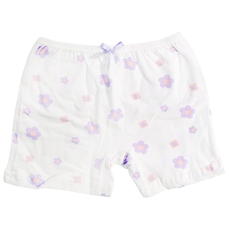 Defne Baby λευκό μποξεράκι με μαργαρίτες και άνετη εφαρμογή