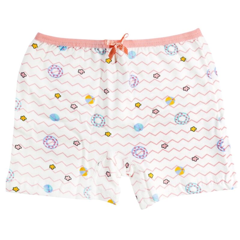 Μποξεράκι Defne Baby εκρού για κορίτσι με στάμπες summer