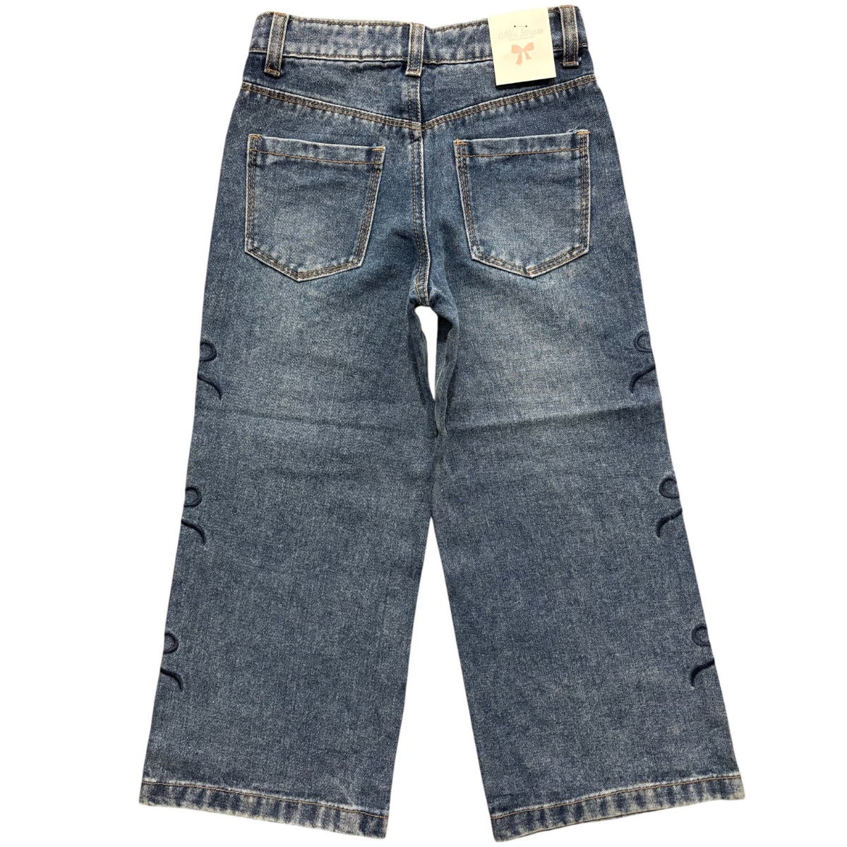 Miss Brum wide leg τζιν για κορίτσια Comftable με τσέπες μπροστά και πίσω