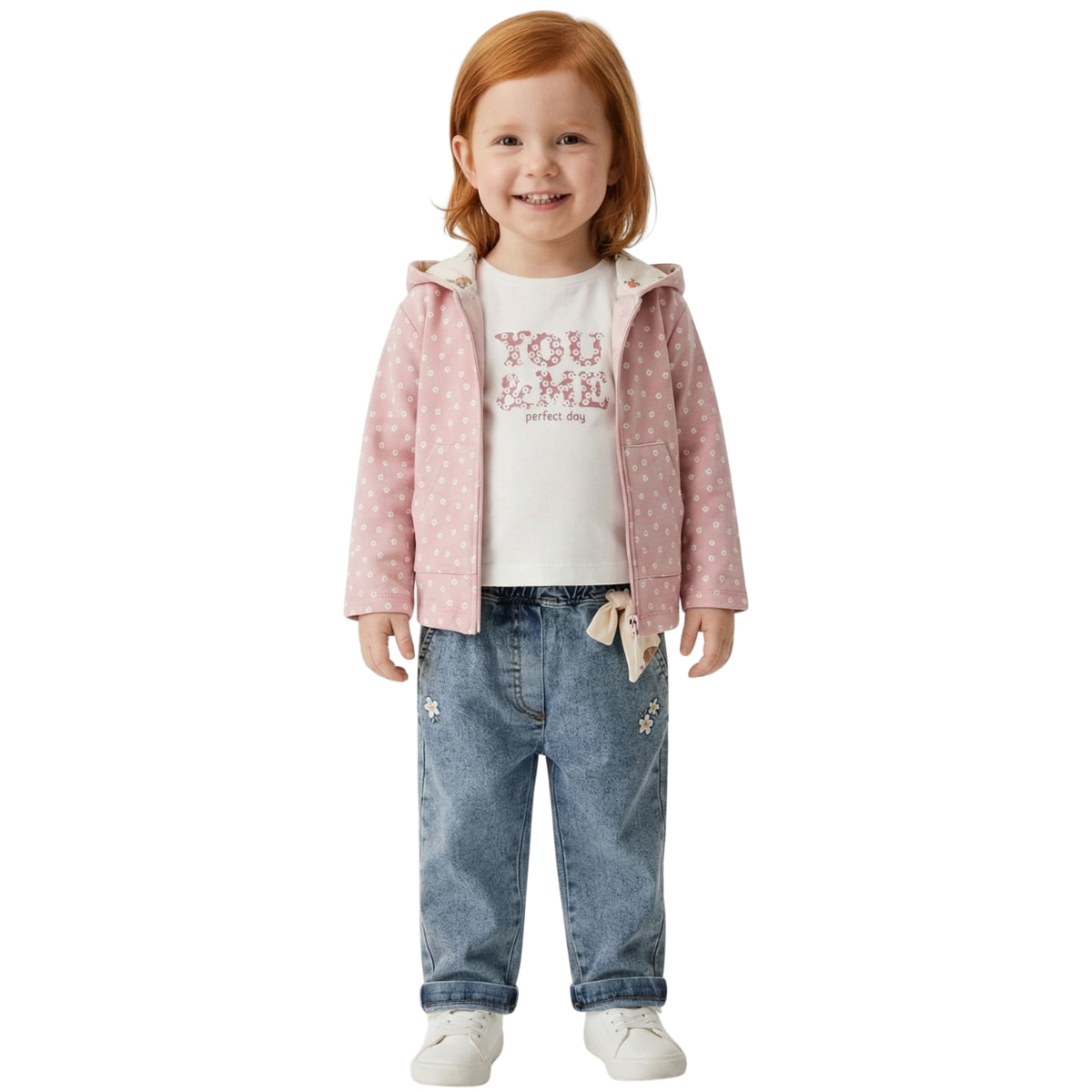 Εβίτα βρεφικό σετ Perfect Day ροζ 3 τεμαχίων για κορίτσια