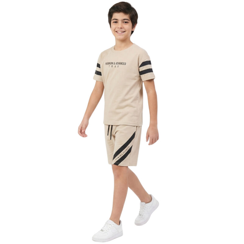 Trax σετ για αγόρια μπεζ σε διακριτικό στιλ για καθημερινή χρήση