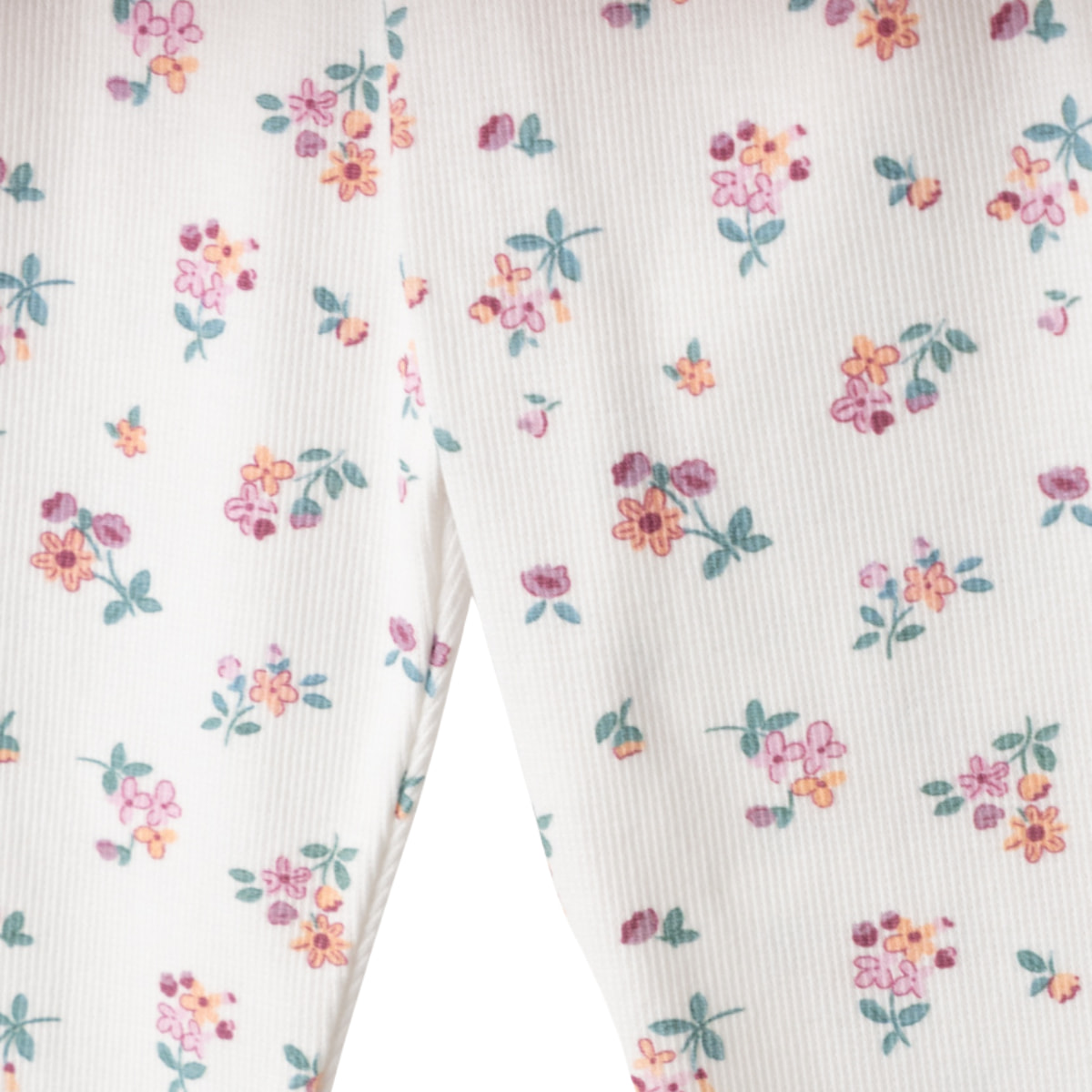 Εβίτα εκρού κολάν κάπρι για κορίτσι με φλοράλ σχέδιο από το σετ Flowers in The Pocket