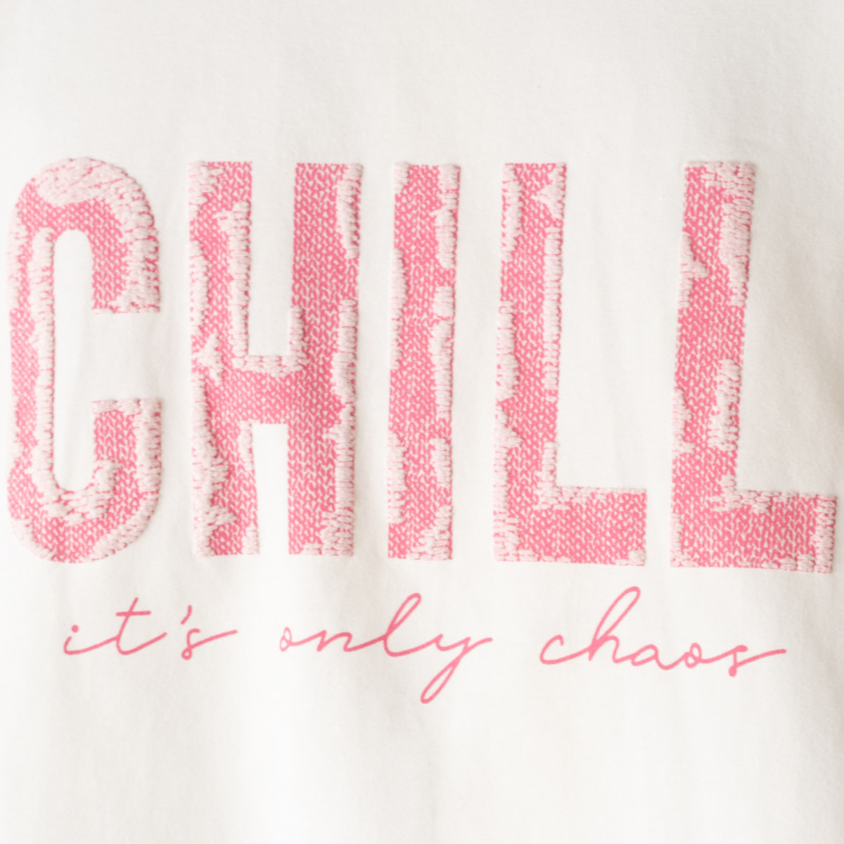 Εβίτα Ecru Chill κοντή μπλούζα για κορίτσια, εκρού με μοντέρνο τύπωμα