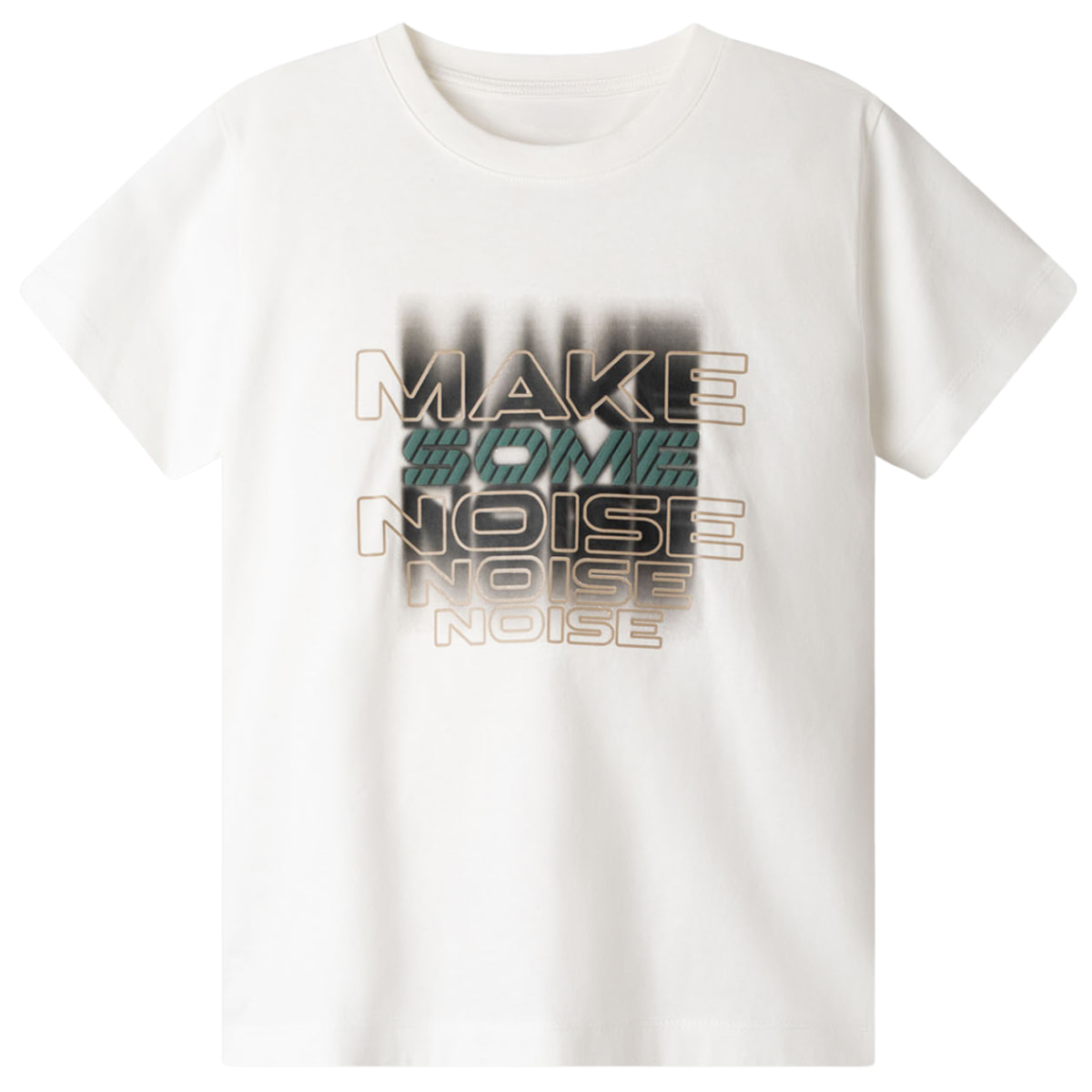 Hashtag Make Some Noise In White κοντομάνικη μπλούζα για παιδιά, λευκή