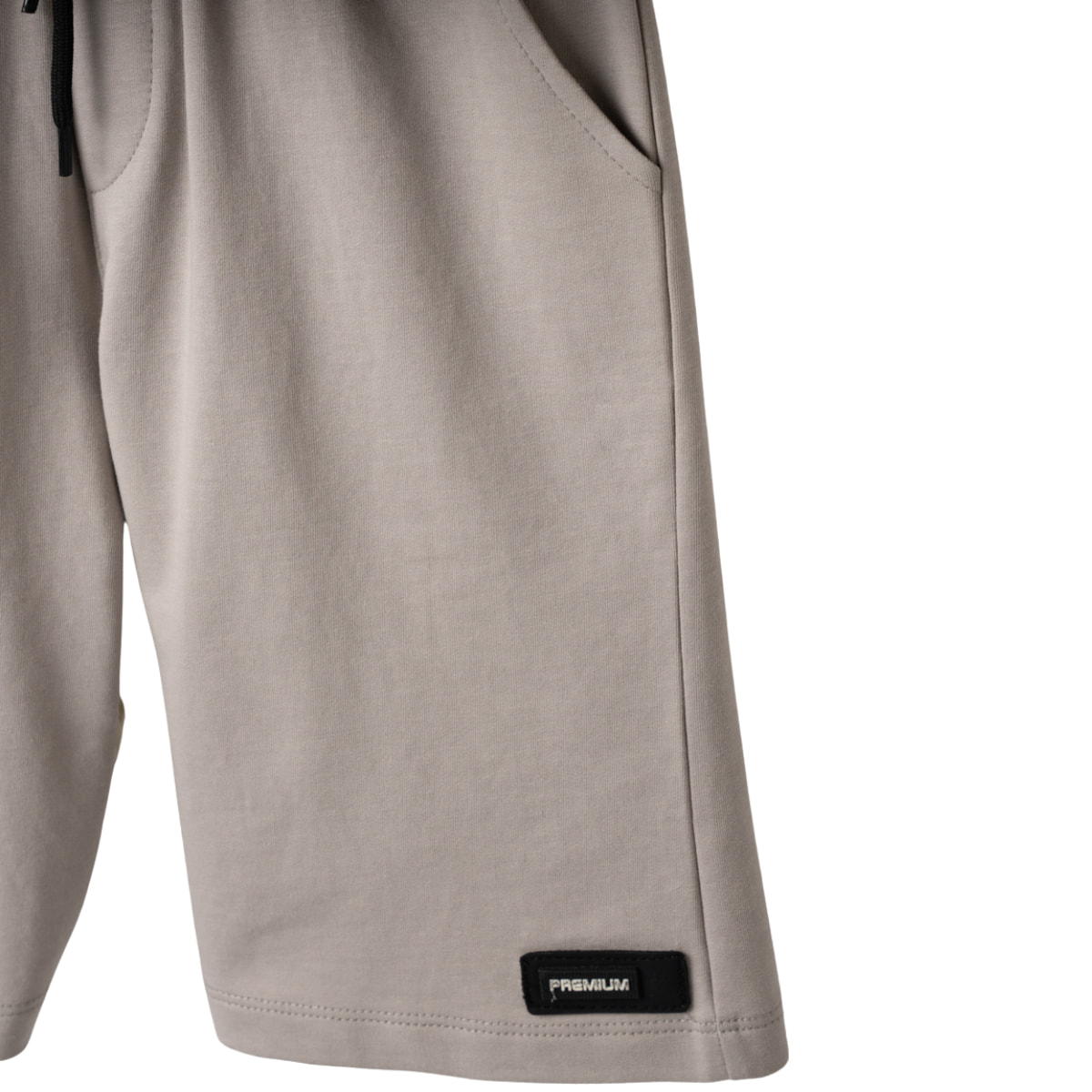 Βερμούδα Hashtag «Road Champions» γκρι με κορδόνι που δένει μπροστά για σταθερή εφαρμογή