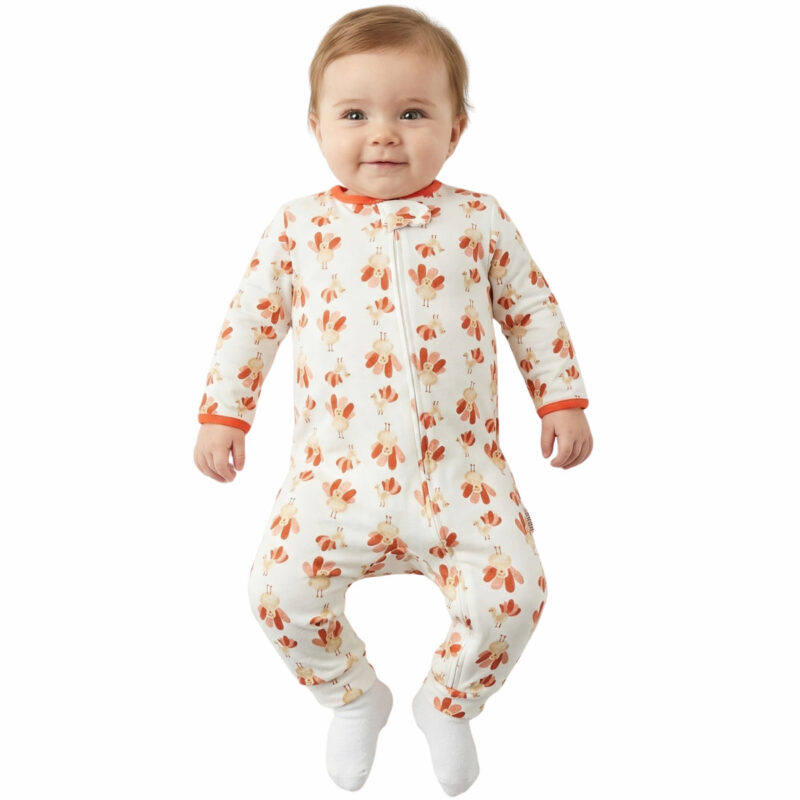 Midirik λεπτό φορμάκι για κορίτσι Peacock σε εκρού χρώμα