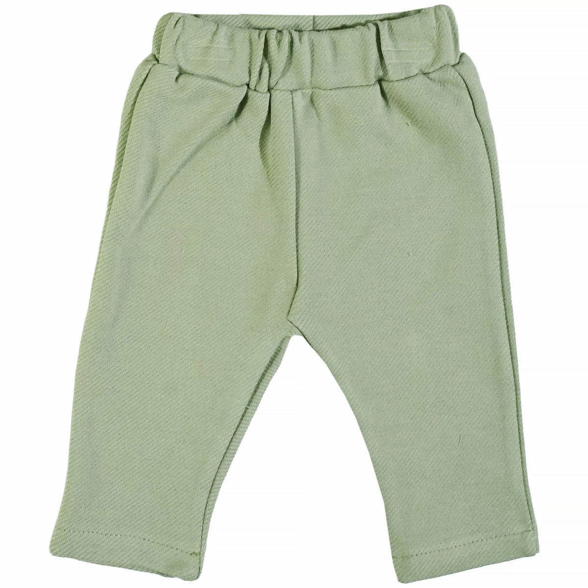 Πλεκτό βρεφικό παντελόνι Joyol σε πράσινη απόχρωση με ελαστική μέση