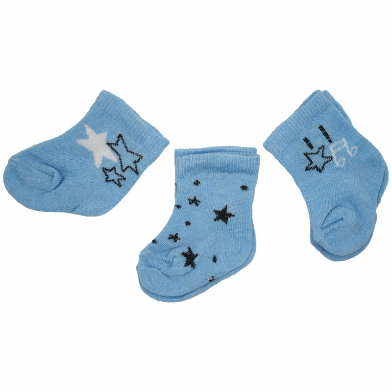 SVS Baby βρεφικές καλτσούλες τριών τεμαχίων «Tiny Stars» - Kidz.gr
