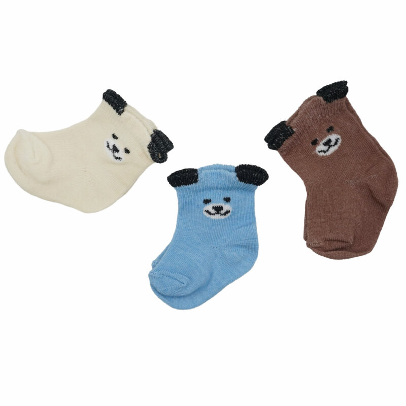 Icon Baby βρεφικές καλτσούλες τριών τεμαχίων «Earth Tones» - Kidz.gr