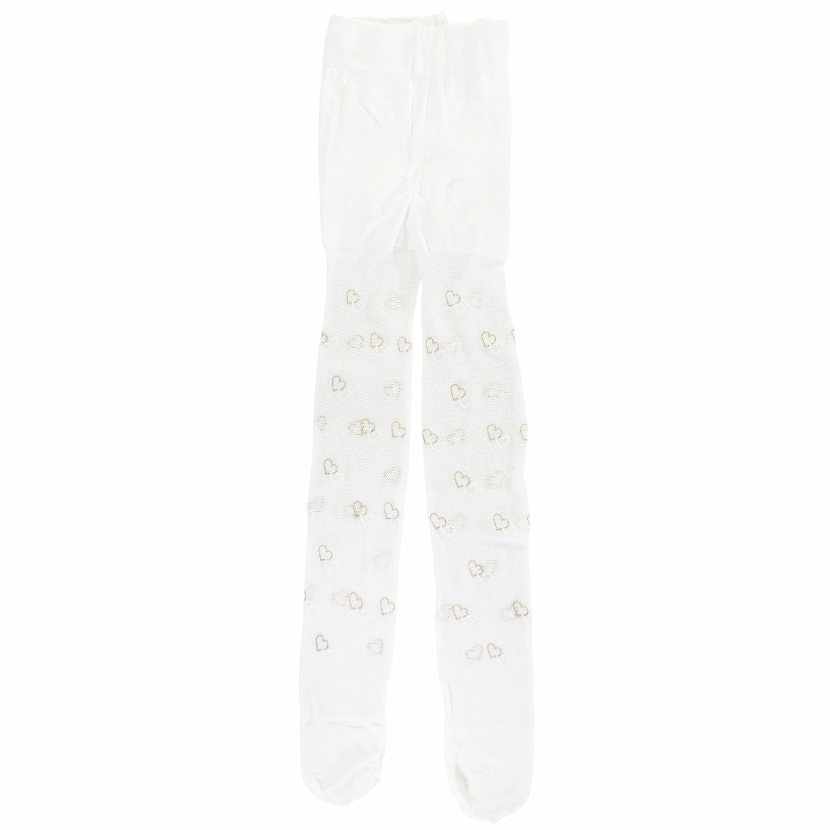 Λευκό διχτυωτό καλσόν Katamino 40 Denier που ταιριάζει όμορφα με φούστες και φορέματα