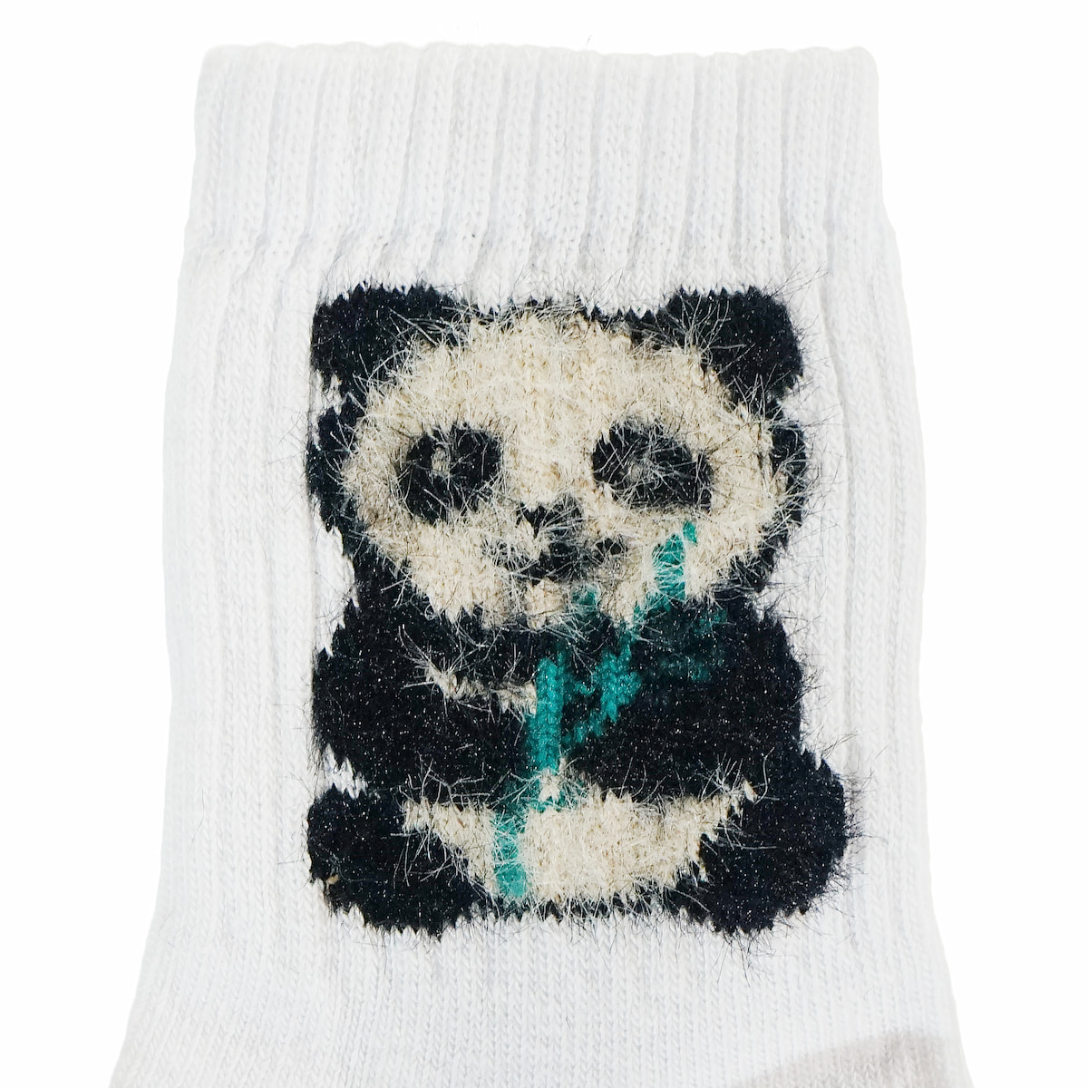 Παιδικές κάλτσες Unlu Socks σε λευκό χρώμα με panda