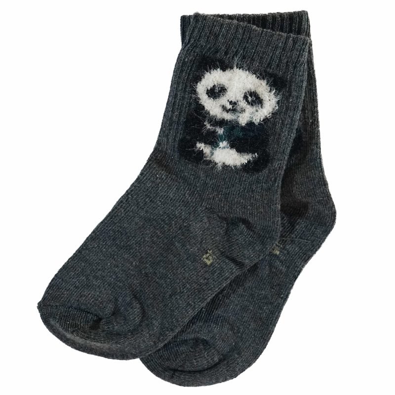 Γκρι κάλτσες Unlu Socks με χαριτωμένο πάντα για αγόρι