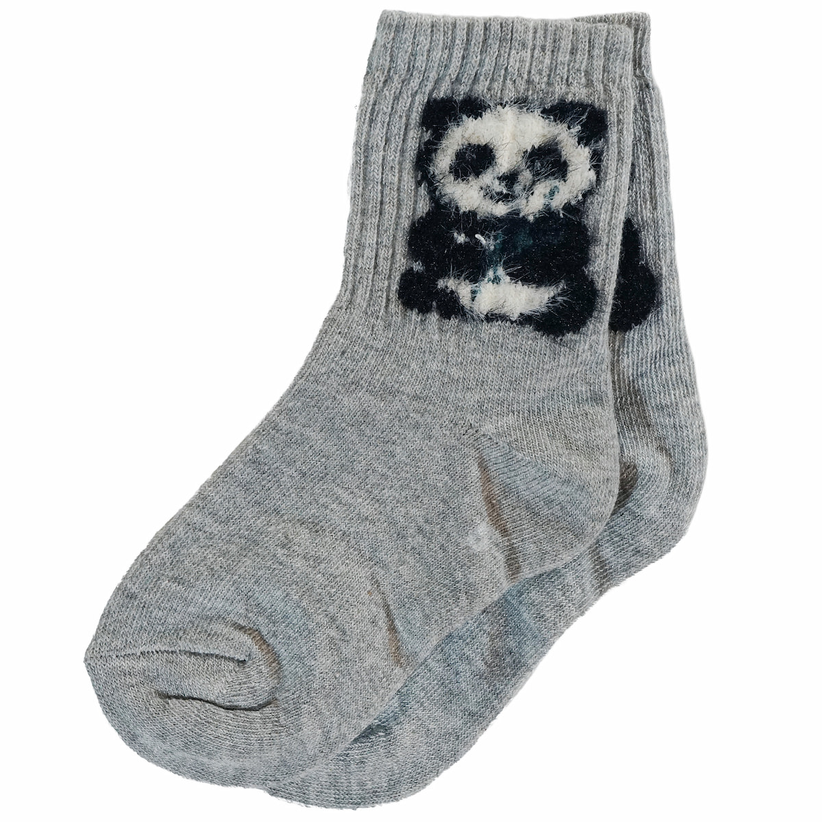 Γκρι κάλτσες Unlu Socks για αγόρι με σχέδιο panda
