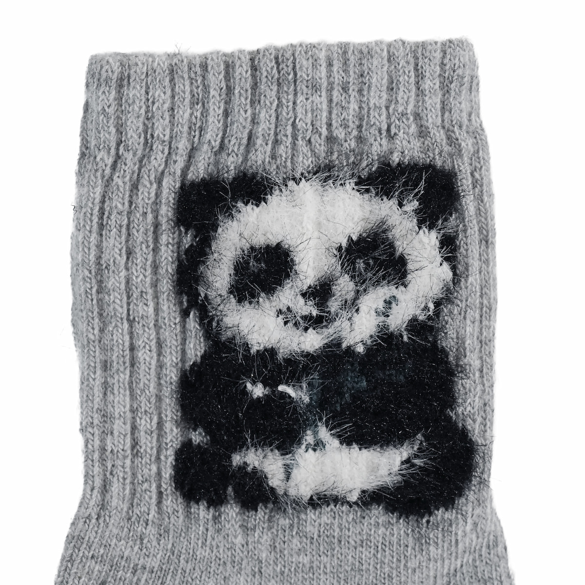 Παιδικές κάλτσες Unlu Socks σε γκρι απόχρωση με panda