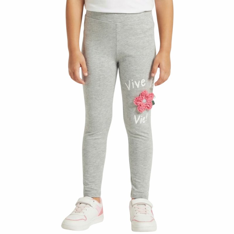 Timi Kids λεπτό κολάν Vive La Vie in Grey - Kidz.gr