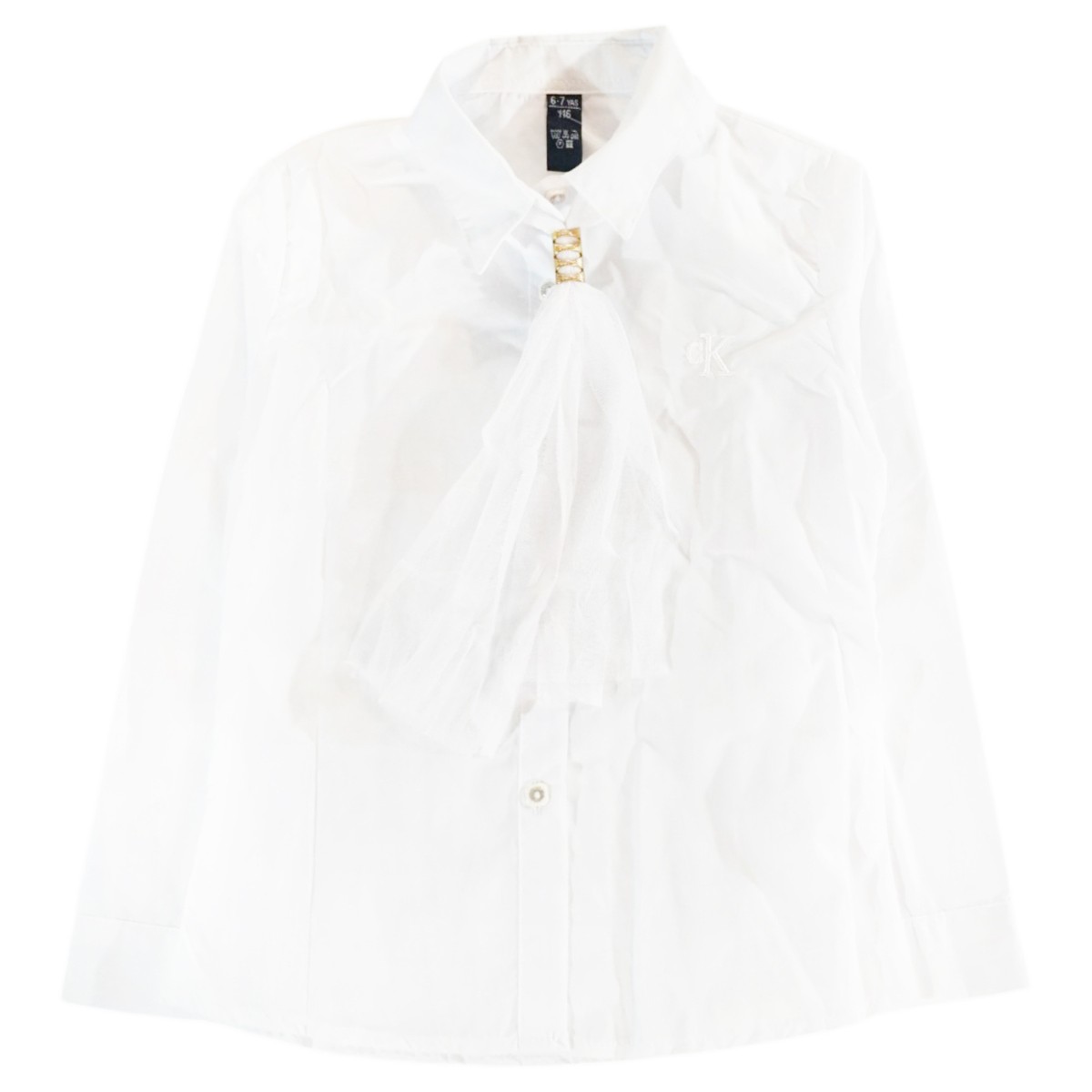 Πουκάμισο Golden Tulle Carino Kids με φουλάρι τούλι - Kidz.gr