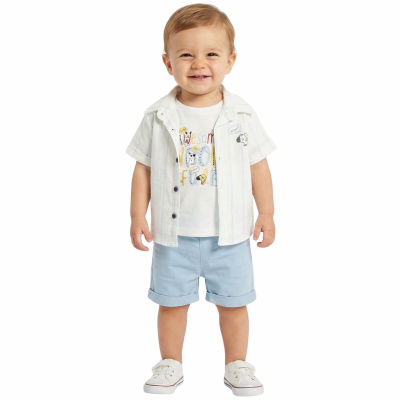 Βρεφικό σετάκι Bebedex’s Plus καλοκαιρινό για αγόρι με 4 τεμάχια