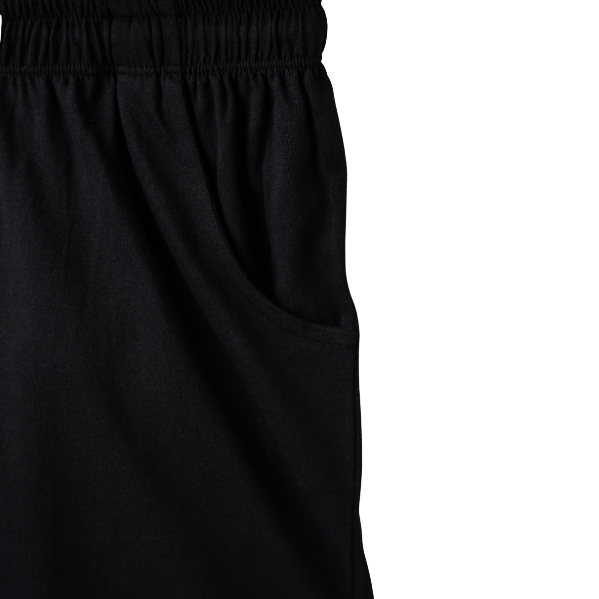 Μαύρη βερμούδα Nek Football με λάστιχο στη μέση και κορδόνι για αγόρι