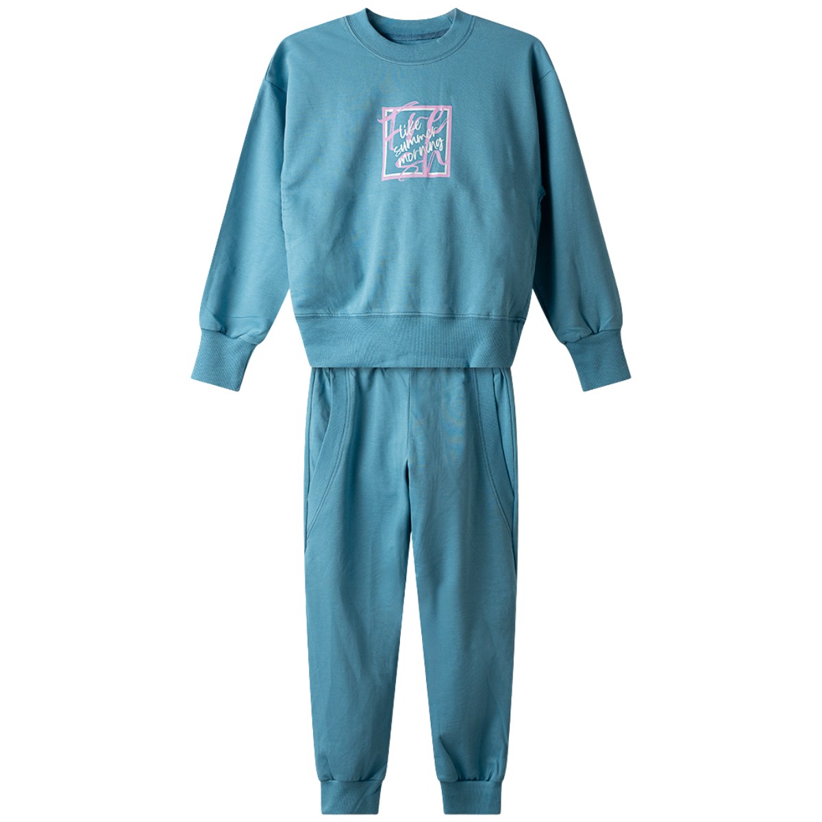 Λεπτό ανοιξιάτικο σετ φόρμας Nek Like Summer Morning για κορίτσια