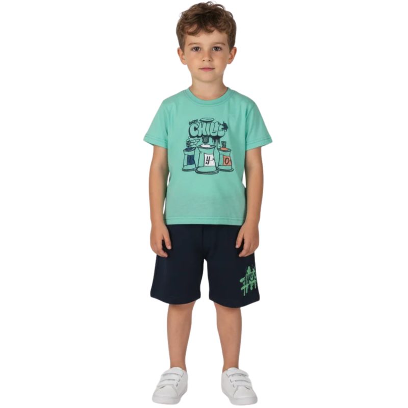 Καλοκαιρινό σετ Chill Bro Joyce μπλούζα σορτσάκι - Kidz.gr