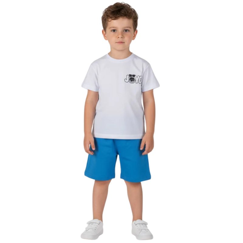 Σετ Joyce White Shark μπλούζα σορτσάκι - Kidz.gr