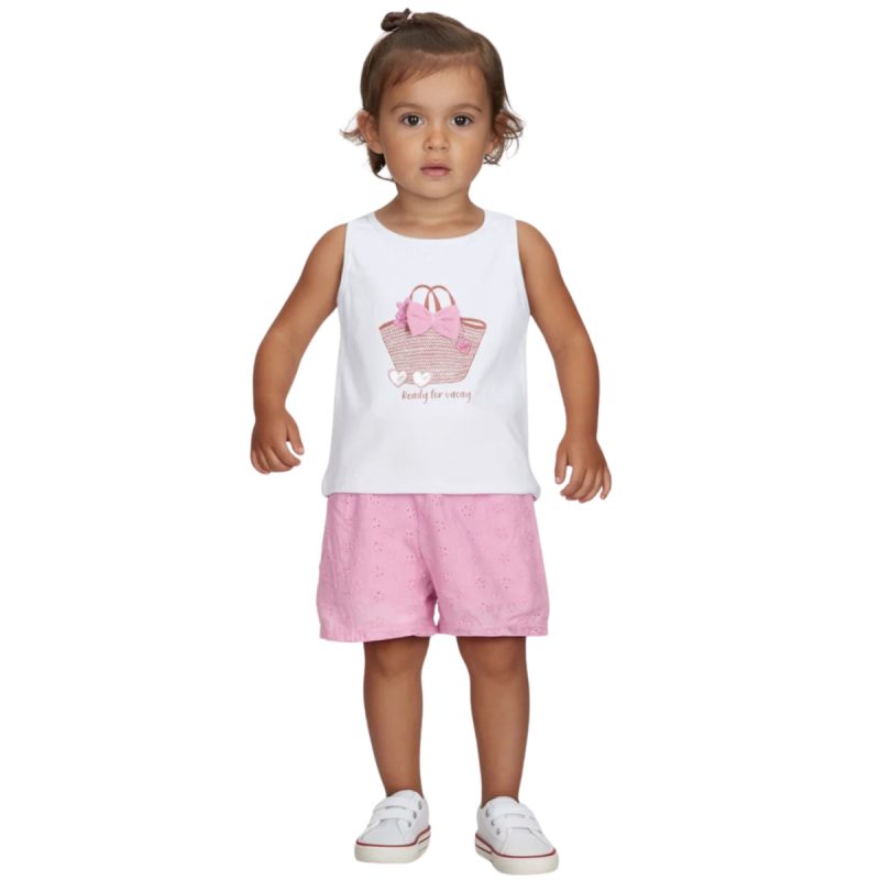 Σετ Joyce Ready For Vacay αμάνικη μπλούζα - Kidz.gr