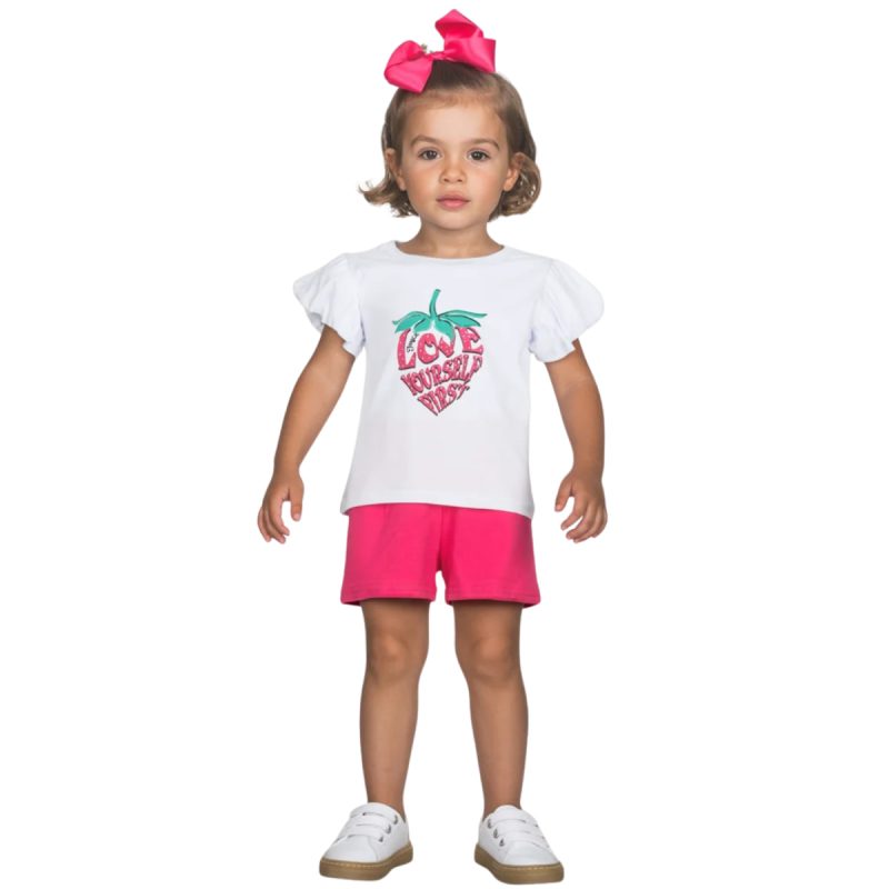 Λευκό σετ Love Yourself First Joyce - Kidz.gr