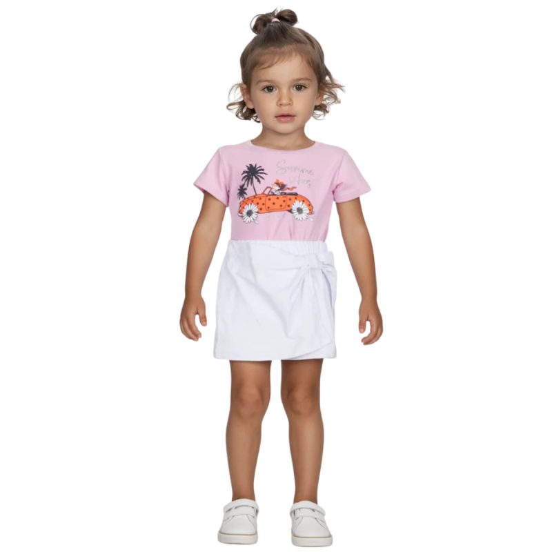 Σετ skorts Purple Vibes Joyce μπλούζα - Kidz.gr