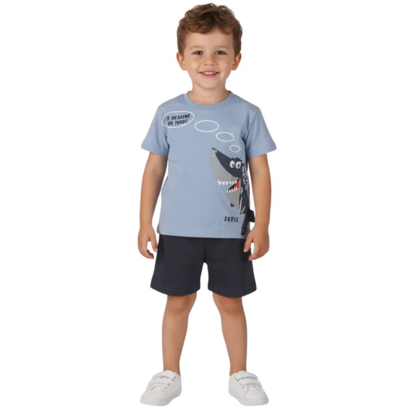 Σετ σορτσάκι Food Blue Joyce μπλούζα - Kidz.gr