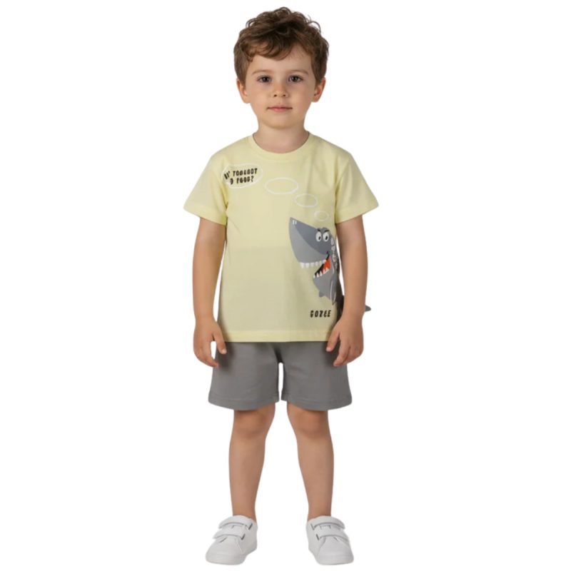 Σετ σορτσάκι Food Yellow Joyce μπλούζα - Kidz.gr