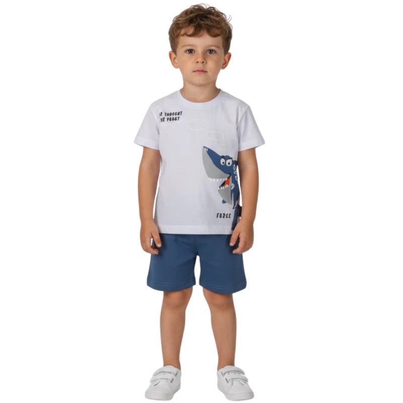 Σετ σορτσάκι Food White Joyce μπλούζα - Kidz.gr