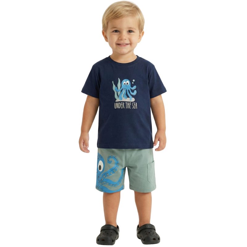 Σετ σορτσάκι Under The Sea Trax παιδικό - Kidz.gr