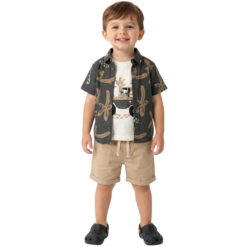 Σετ πουκάμισο Little Gentleman Trax παιδικό - Kidz.gr