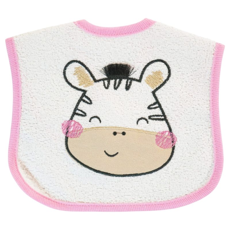 Baby Tone σαλιάρα «Striped Safari Pink Bites» - Kidz.gr