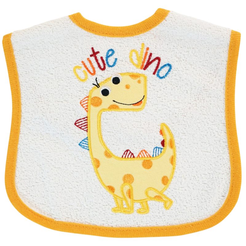 σαλιάρα Cute Yellow Dino Baby Tone - Kidz.gr