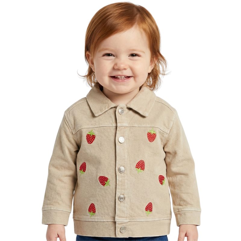 Baby Buu βρεφικό λεπτό τζιν μπουφάν «Strawberry Cutie»