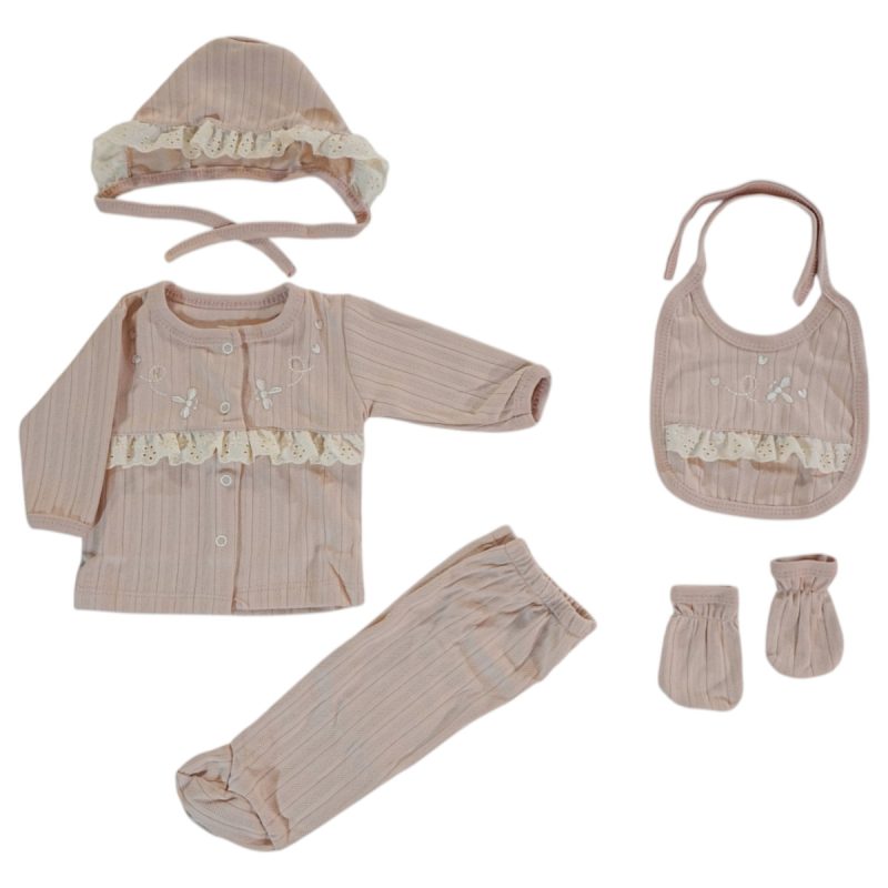 Baby Turp σετ δώρου για νεογέννητα πέντε τεμαχίων από λεπτό ύφασμα «Organic Hug»