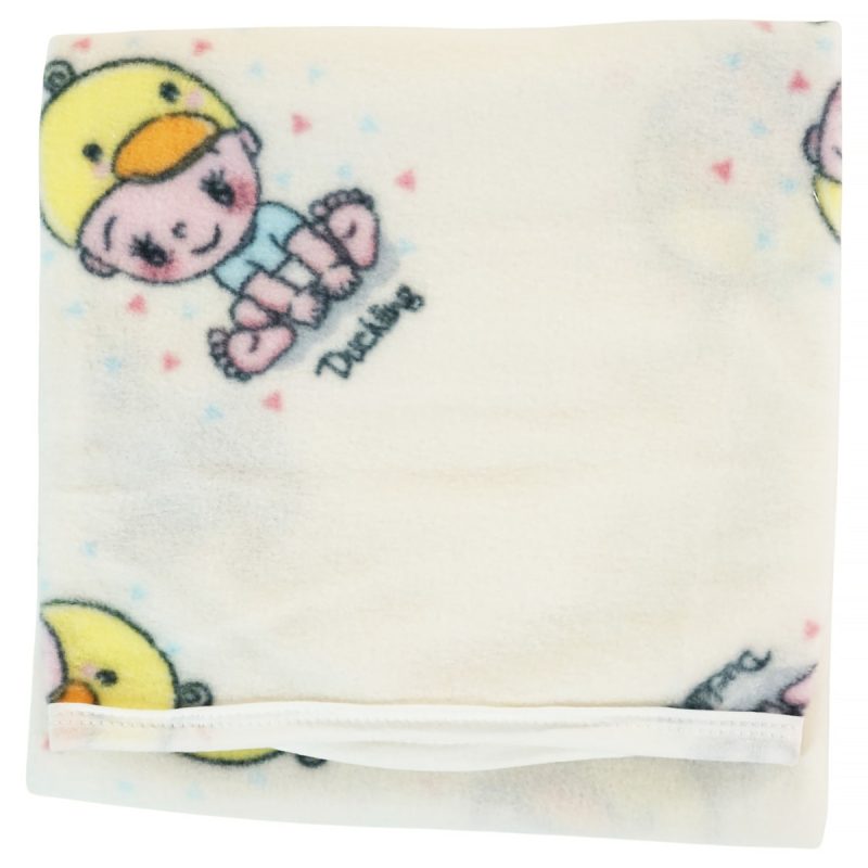 Story Baby ελαφριά κουβερτούλα για βρεφικό λίκνο, πορτ μπεμπέ ή καροτσάκι (0,90m X 0,90m) «Duck»