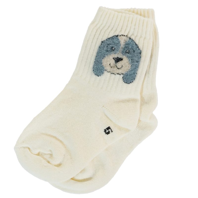 Unlu Socks παιδικές κάλτσες «Ecru Puppy»