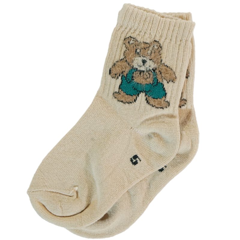 Unlu Socks παιδικές κάλτσες «Beige Bear»