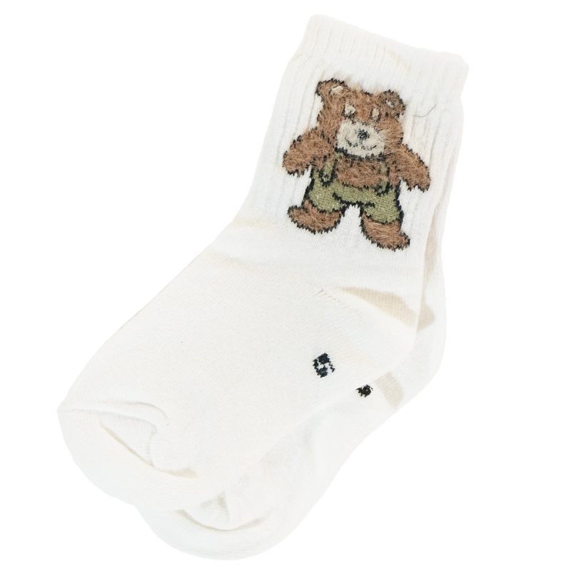 Unlu Socks παιδικές κάλτσες «Ecru Bear»