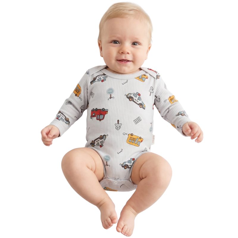 Nayinom κοντομάνικο βρεφικό κορμάκι «Little Driver»