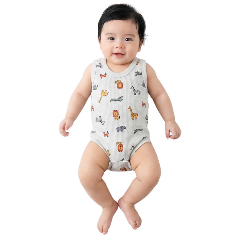 Nayinom αμάνικο βρεφικό κορμάκι «Wild Friends»