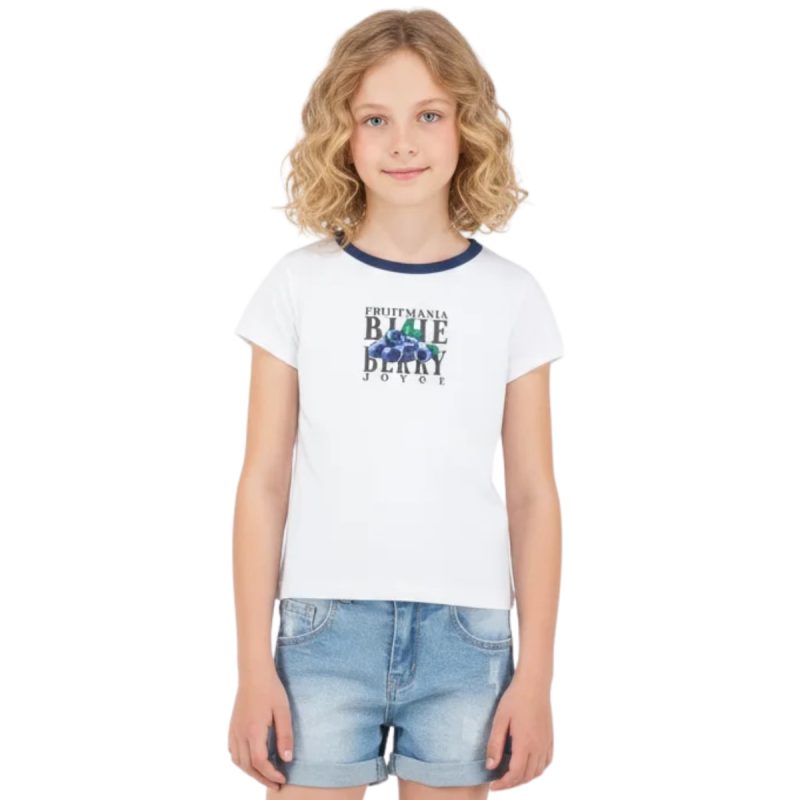 Joyce παιδική κοντομάνικη μπλούζα «Blueberries»