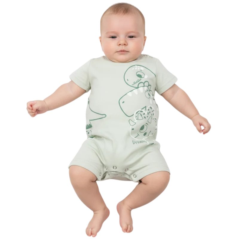Dreams βρεφικό φορμάκι «Green Baby Dinos»